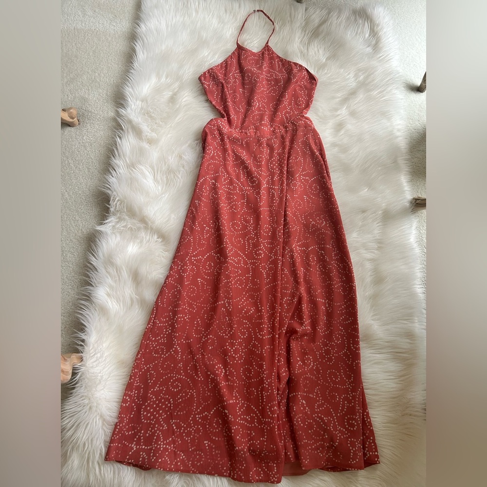 New! Madewell Halter Tie Back Maxi dress - Picture 7 of 12